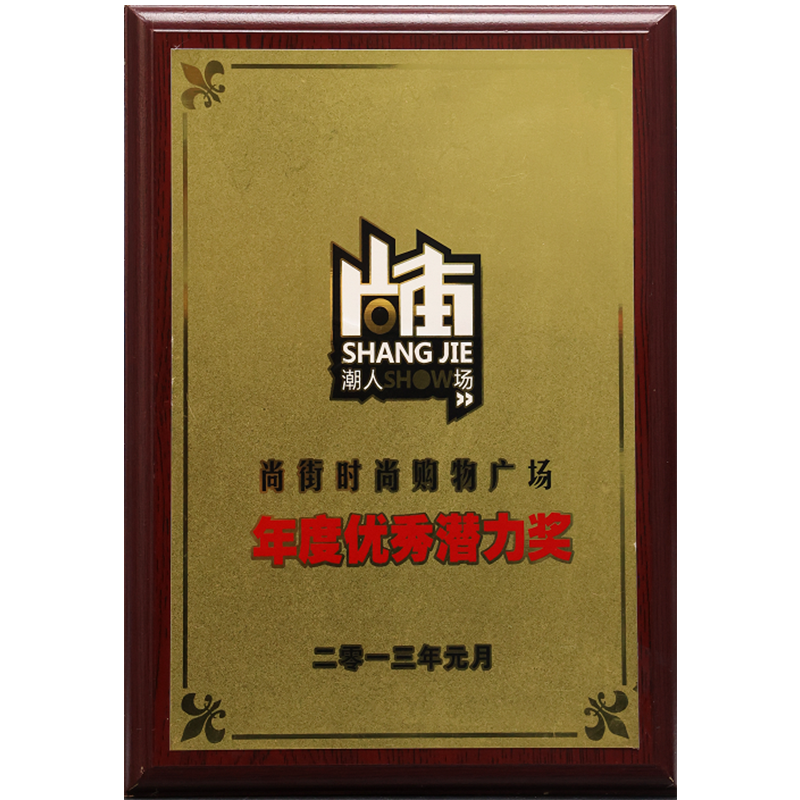 尚街时尚购物广场 年度优秀潜力奖